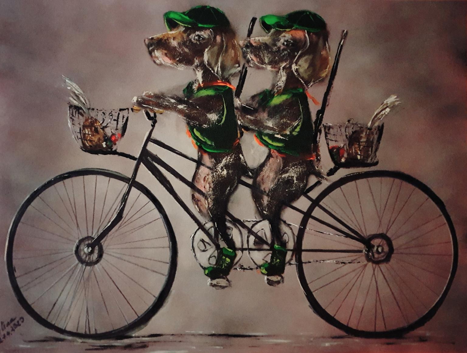 ArteDiAlina.com painting: Brothers in arms